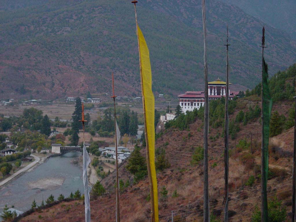 Nightfall on Paro Valley