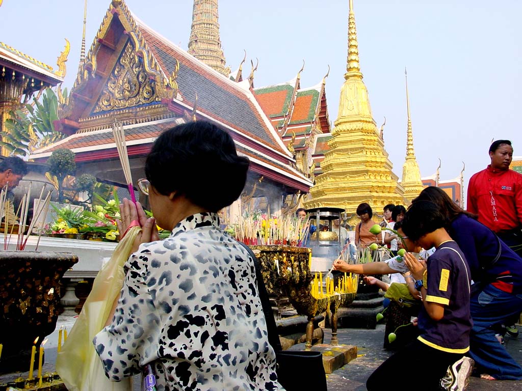 Praying at the Temple